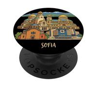 Sofía Bulgaria Travel Souvenir City Landmark Gift PopSockets PopGrip Adhesivo