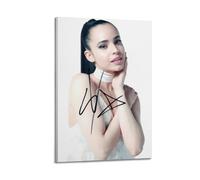 Sofia Carson - Póster de portada de álbum firmado limitado, póster de portada musical, pop hip hop, rap, cantante, estrella, póster de música, lienzo estético, arte de pared para niñas y niños,