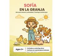 Sofia en la granja: Coloring and Activity Book (Sofía descubre)