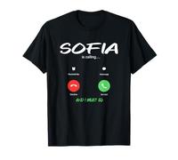 Sofía está Llamando y Debo IR a Bulgaria de Viaje Camiseta