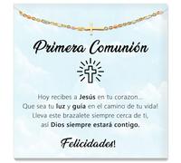 SOFIA FERRER Regalo Comunion Niña, Pulsera Niña Comunion, Regalos Comunión Originales, Pulsera Primera Comunión 8, 9, 10, 11, 12 años (Luz)