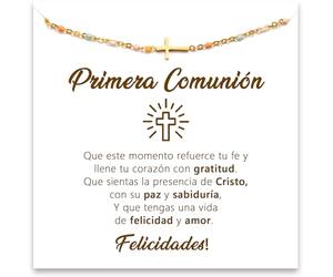 SOFIA FERRER Regalo Comunion Niña, Pulsera Niña Comunion, Regalos Comunión Originales, Pulsera Primera Comunión 8, 9, 10, 11, 12 años (Fe)