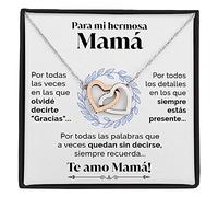 SOFIA FERRER Regalo Dia De La Madre, Collar Plata 925, Dia De La Madre Regalos Originales, Colgante Plata De Ley, Ideas De Regalo Para Mamá, Regalos de Cumpleaños Mamá, Navidad (Gracias)