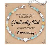 SOFIA FERRER Regalo para mejor amiga, pulsera de acero inoxidable para mujer, con dedicación conmovedora, pulseras de la amistad, regalo para hermanas, amigas, ideas de regalo, cumpleaños, Mittelgroße