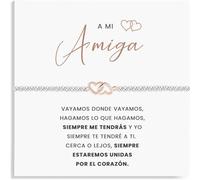 SOFIA FERRER Regalos Amigas Originales, Pulsera Acero Inoxidable Mujer, Regalo Amiga Cumpleaños, Pulsera Amistad, Regalos Para Amigas, Brazalete, Navidad, Amigo Invisible (AMIGA)