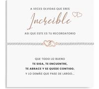 SOFIA FERRER Regalos Mujer Originales, Pulsera Acero Inoxidable, Regalo Mujer Cumpleaños, Pulsera Amistad, Regalos Para Amigas, Brazalete, Navidad, Amigo invisible (INCREIBLE)