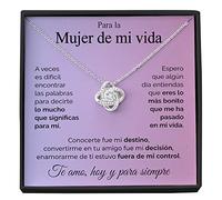 SOFIA FERRER regalos para tu novia originales, regalo aniversario pareja, collar cumpleaños mujer, colgante plata esposa, romántico, navidad, san valentín, bodas, enamorados (Rosa - Mujer)