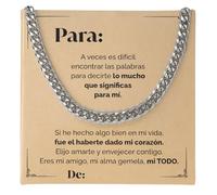 SOFIA FERRER Regalos Personalizados, Colgante Hombre, Collar Acero Inoxidable, Regalo Hombres Cumpleaos, Navidad, San Valentn (Personalizado)