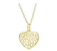 Sofia Milani - Collar para Mujeres en Plata de Ley 925 - Chapado en Oro - Colgante de Corazón - N0781