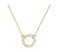 Sofia Milani - Collar para Mujeres en Plata de Ley 925 - Chapado en Oro y con Circonita - Colgante de Círculo - N0649
