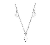 Sofia Milani - Collar para Mujeres en Plata de Ley 925 - Colgante de Rectángulos Cuadrados - N0493