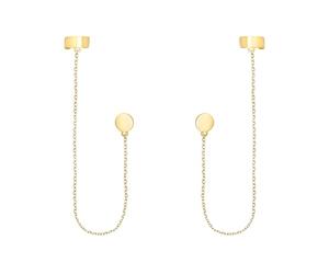 SOFIA MILANI - Pendientes para Mujeres en Plata de Ley 925 - Chapados en Oro - Pendiente Colgante de Círculo - E1535