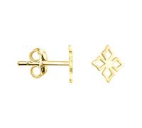 SOFIA MILANI - Pendientes para Mujeres en Plata de Ley 925 - Chapados en Oro - Pendiente de Botón de Flor - E2616