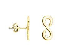 SOFIA MILANI - Pendientes para Mujeres en Plata de Ley 925 - Chapados en Oro - Pendiente de Botón de Infinito - E1206
