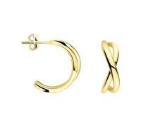 SOFIA MILANI - Pendientes para Mujeres en Plata de Ley 925 - Chapados en Oro - Pendiente de Botón de Infinito - E2379