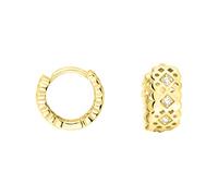 SOFIA MILANI - Pendientes para Mujeres en Plata de Ley 925 - Chapados en Oro y con Circonitas - Creole de Ornamento - E1828