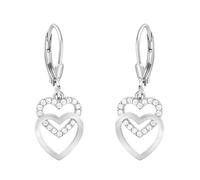 SOFIA MILANI - Pendientes para Mujeres en Plata de Ley 925 - Con Circonitas - Pendiente Colgante de Corazón - E0453