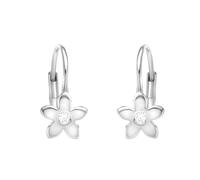 SOFIA MILANI - Pendientes para Mujeres en Plata de Ley 925 - con Circonitas - Pendiente Colgante de Flor - E2288