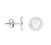 SOFIA MILANI - Pendientes para Mujeres en Plata de Ley 925 - con Circonitas - Pendientes de Árbol de la Vida - 20427