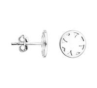 SOFIA MILANI - Pendientes para Mujeres en Plata de Ley 925 - Pendiente de Botón de Círculo Flore - E1175