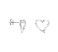 SOFIA MILANI - Pendientes para Mujeres en Plata de Ley 925 - Pendiente de Botón de Corazón - E0484