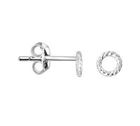 SOFIA MILANI - Pendientes para Mujeres en Plata de Ley 925 - Pendientes de Círculo Girado - 21108