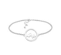 Sofia Milani - Pulsera para Mujeres en Plata de Ley 925 - Colgante de Círculo Montaña - B0326