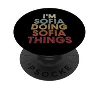 Sofia Name Sofia Personalized Name First Given PopSockets PopGrip Adhesivo
