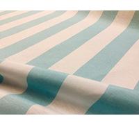 Sofia - Tela a rayas de 4 cm de ancho para cortinas, tapicería, decoración del hogar, camino de mesa, material de cojín, 140 cm de ancho, se vende por metros, color azul cielo y blanco