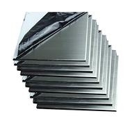 SOFIALXC 304 Lámina De Acero Inoxidable Cepillado 80x80mm/3.15x3.15inch-Thickness: 1mm 10PCS