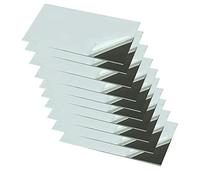 SOFIALXC Lámina De Acero Inoxidable Superficie De Espejo Superficie De Pulido-100mmx100mmx Thick:0.35mm 10pcs