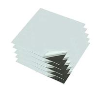 SOFIALXC Lámina De Acero Inoxidable Superficie De Espejo Superficie De Pulido-100mmx100mmx Thick:0.5mm 5pcs