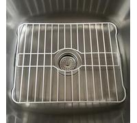 SOFINNI Protector de Fregadero de Cocina, Color Blanco, Rejilla de inserción de Rejilla para Fregadero de Fregadero de Cocina, Estante para Evitar el óxido (10.5 x 12.5 Pulgadas)