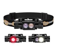 Sofirn D25LR/H25LR Linterna Frontal Luz Roja 660nm, 90 High CRI Linterna de Cabeza LED Recargable USB C, IPX6 Impermeable y Ligera para Correr, Pesca, Caza