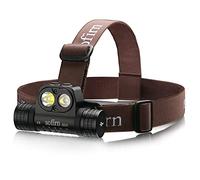 sofirn Linterna de cabeza HS20, linterna manos libres de hasta 2700 lúmenes con LED XHP50.2 y LH351D, dos patrones de haz, linterna de cabeza con batería 18650 para correr, camping, senderismo