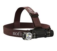 Sofirn Linterna frontal recargable SP40 1200 lúmenes, indicador de batería, base magnética, impermeable IPX7 para aventuras al aire libre y emergencias