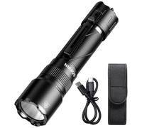 Sofirn Linterna táctica SK31, 6800 lúmenes y rango de 395 m, linterna LED, recargable con USB-C, IPX8 resistente al agua, 9 modos para exteriores, camping y autodefensa