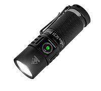 Sofirn SC21Pro Mini Linterna EDC Potente Linterna LED Máximo 1100 Lúmenes Máximo Alcance 131 Metros IPX 8 Impermeable Tipo C Lámpara Recargable de Llavero con Tapa Trasera Magnética y Clip