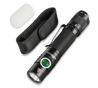 Sofirn SC31T - Linternas tácticas, luz de flash recargable de 2000 lúmenes, luz de bolsillo con LED SST40 súper brillante, difusor de silicona, funda, perfecto para EDC camping, senderismo, pasear al
