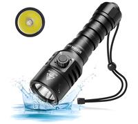 Sofirn SD06 - Lámpara de buceo (3200 lm, 472 m, IPX8, resistente al agua, STF70, 6500 K, aleación de aluminio AL6061-T6, lámpara subacuática con cuerda de mano, modo de bloqueo e interruptor magnético