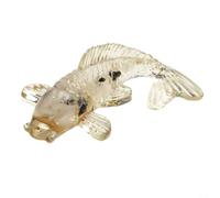 Sofisticada figura de pez koi hecha de lujoso natural para decoración del hogar (22)