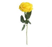 Sofisticada flor sintética para enriquecer espacios interiores, incluyendo hogares y lugares de celebración (amarillo oscuro)