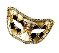 Sofisticada máscara de media cara para fiesta, venecianos, con borde de encaje, para fiestas de máscaras, accesorio de disfraz