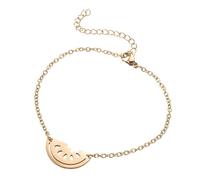 Sofisticada pulsera de acero inoxidable con cadena ajustable de sandía con dije de fruta para los amantes de la moda