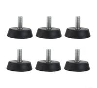 Sofisticadas patas de goma estabilizadoras para máquinas de ciclismo de interior, juego de 6 construidas para durar a través de un uso intenso