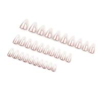 Sofisticadas Uñas Falsas Navidad Almendras Consejos Franceses Presione En Uñas Uñas Artificiales Uñas Manicura Deocration 30pcs Almendra Uñas Falsas