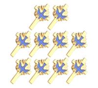 Sofisticado accesorio de cruces de aleación delicada con palomas y cruces, adorno para atuendo de fiesta y uso diario, pin de sombrero de moda, talla única, como se describe