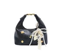 Sofisticado bolso de mano para mujer, diseño francés, adecuado para varias ocasiones, opción de transporte multifuncional, elegante bolso de hombro, Black, One Size