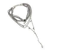 Sofisticado collar de perlas multicapa que añade un toque de elegancia a cualquier atuendo, accesorios de moda para mujer, accesorios de moda para uso diario