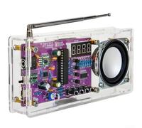 Sofisticado kit de radio FM que combina características fáciles de usar con tecnología moderna para una experiencia auditiva óptima (piezas sueltas + carcasa)